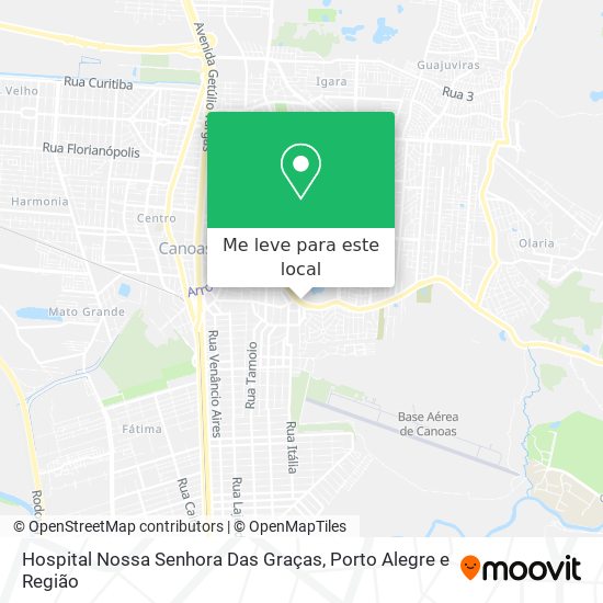 Hospital Nossa Senhora Das Graças mapa