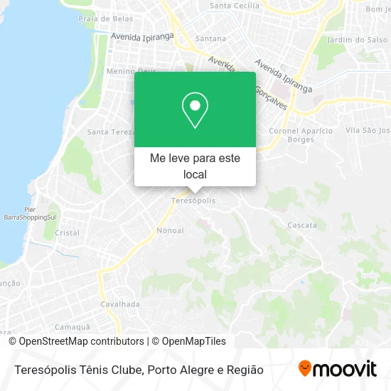 Teresópolis Tênis Clube mapa
