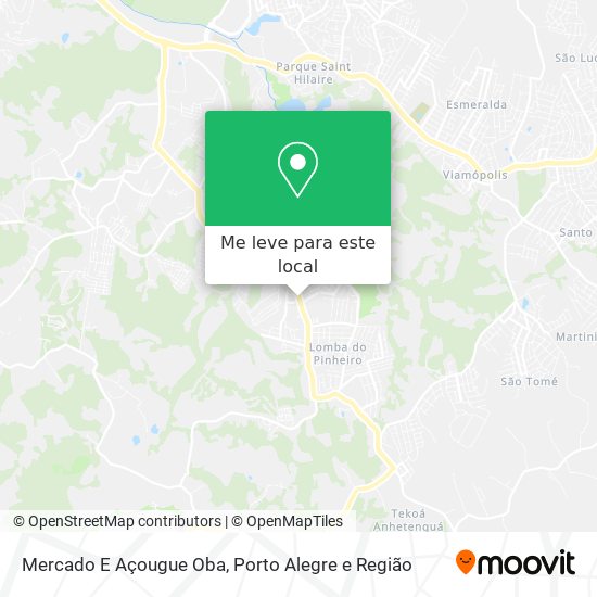 Mercado E Açougue Oba mapa