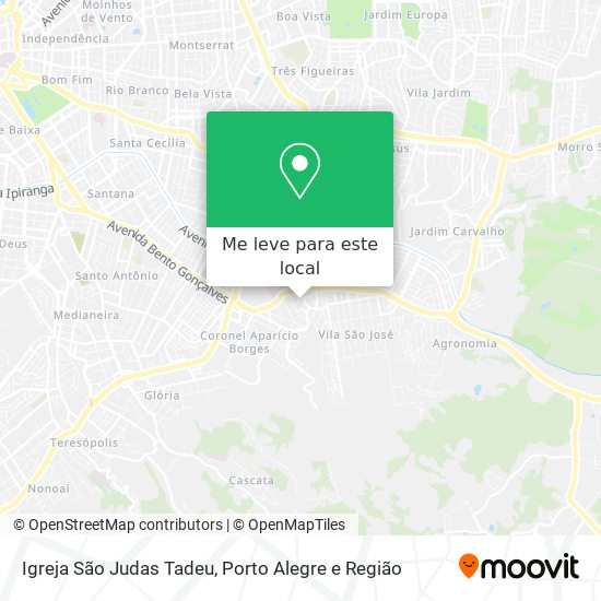 Igreja São Judas Tadeu mapa