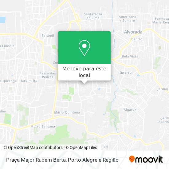 Praça Major Rubem Berta mapa