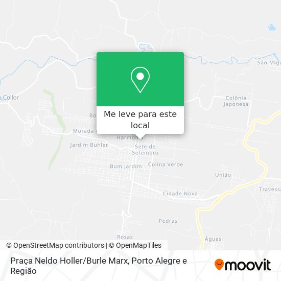Praça Neldo Holler/Burle Marx mapa
