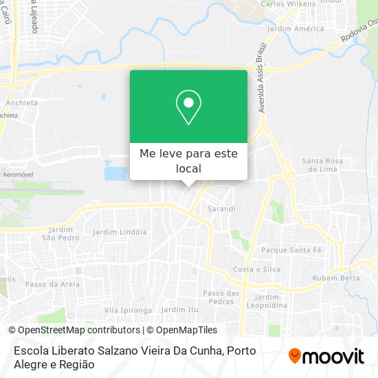 Escola Liberato Salzano Vieira Da Cunha mapa