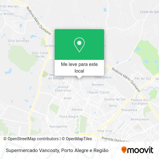 Supermercado Vancosty mapa