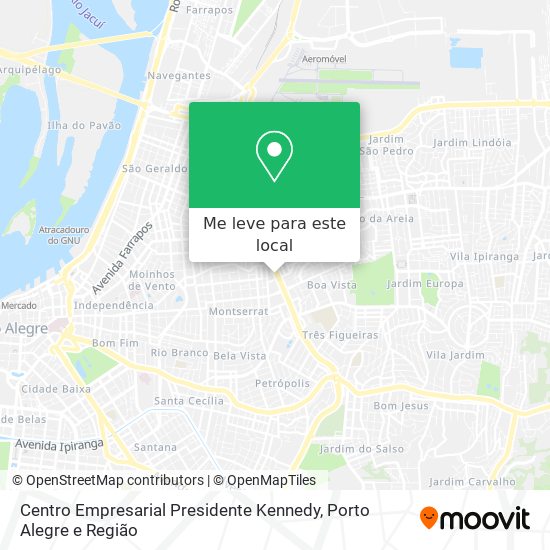 Centro Empresarial Presidente Kennedy mapa