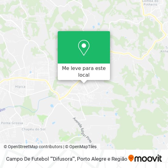 Campo De Futebol ""Difusora"" mapa