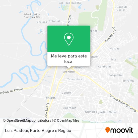 Luiz Pasteur mapa
