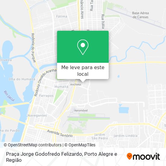 Praça Jorge Godofredo Felizardo mapa
