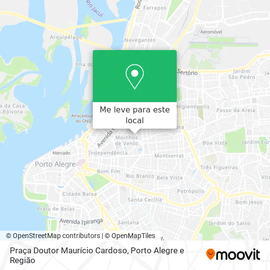 Praça Doutor Maurício Cardoso mapa