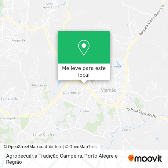 Agropecuária Tradição Campeira mapa