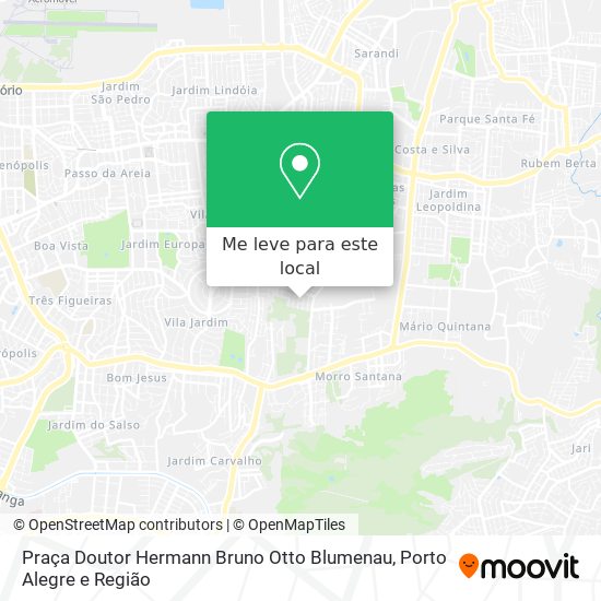 Praça Doutor Hermann Bruno Otto Blumenau mapa