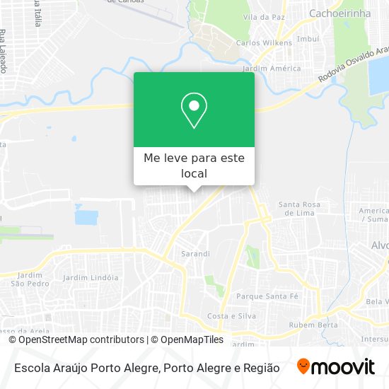 Escola Araújo Porto Alegre mapa