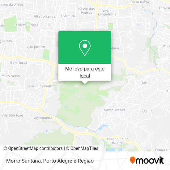 Morro Santana mapa