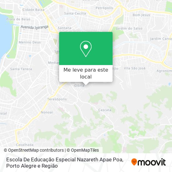 Escola De Educação Especial Nazareth Apae Poa mapa