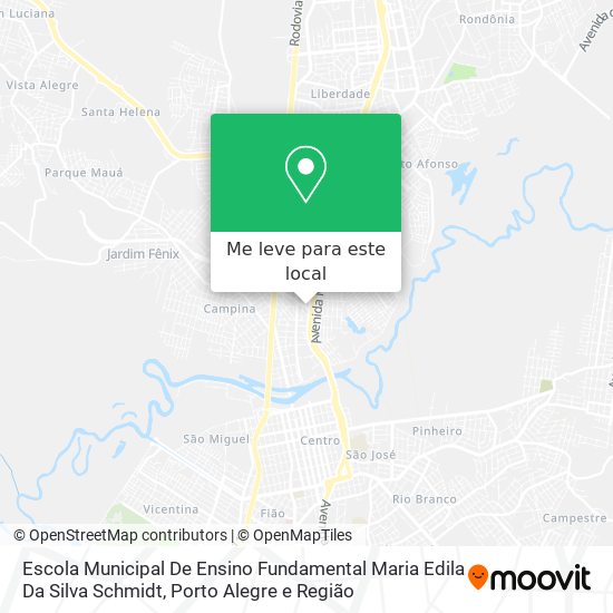 Escola Municipal De Ensino Fundamental Maria Edila Da Silva Schmidt mapa