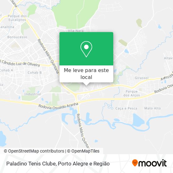 Paladino Tenis Clube mapa