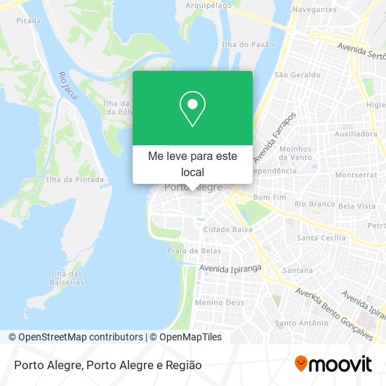 Google Map of Porto Alegre, Brazil - Nations Online Project