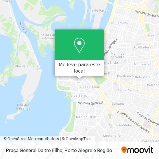 Praça General Daltro Filho mapa