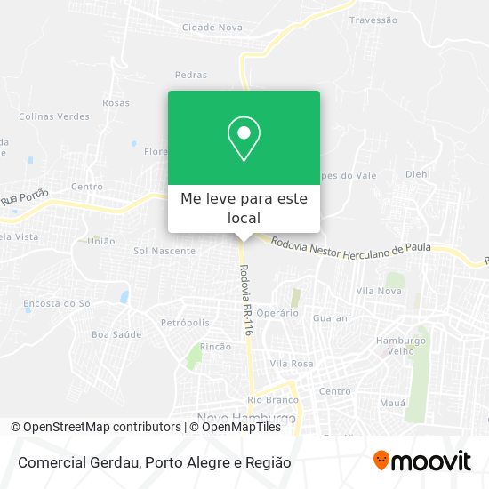 Comercial Gerdau mapa