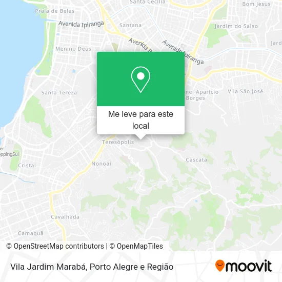 Vila Jardim Marabá mapa