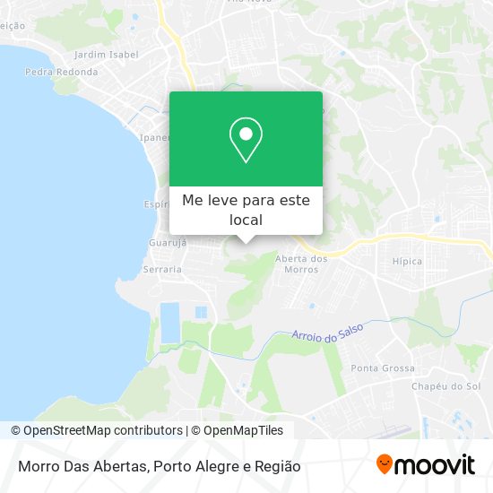 Morro Das Abertas mapa
