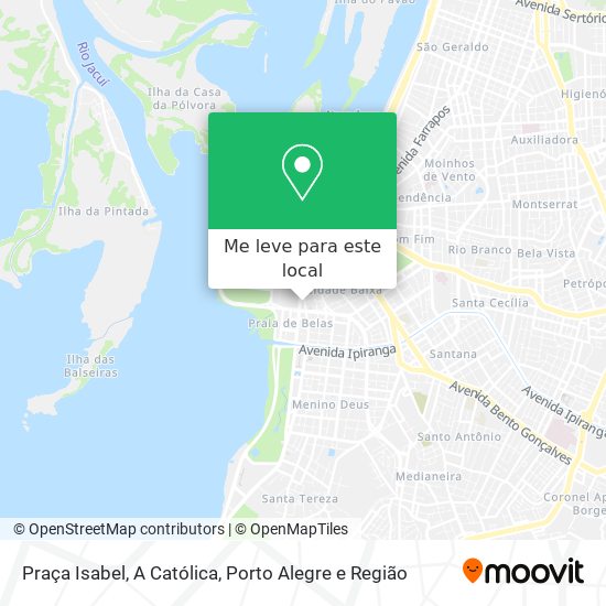 Praça Isabel, A Católica mapa