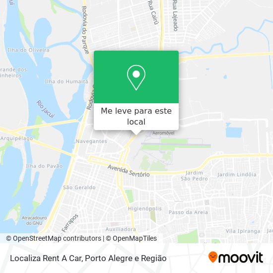 Localiza Rent A Car mapa