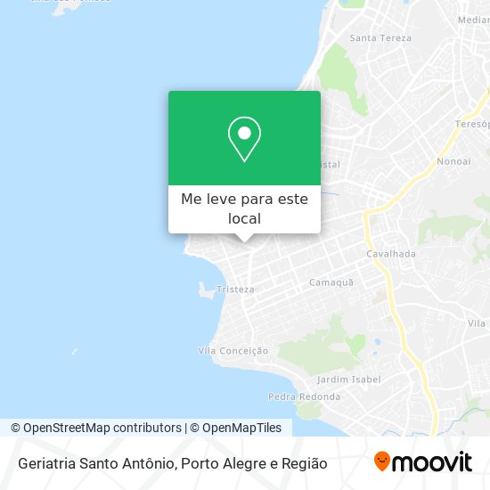 Geriatria Santo Antônio mapa