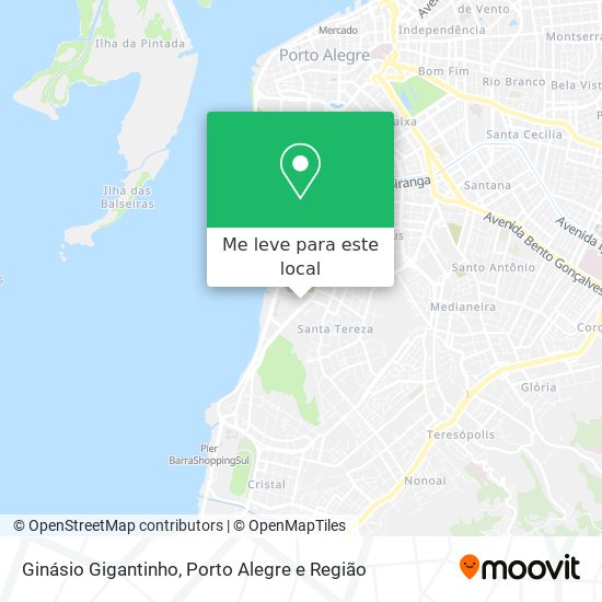 Ginásio Gigantinho mapa