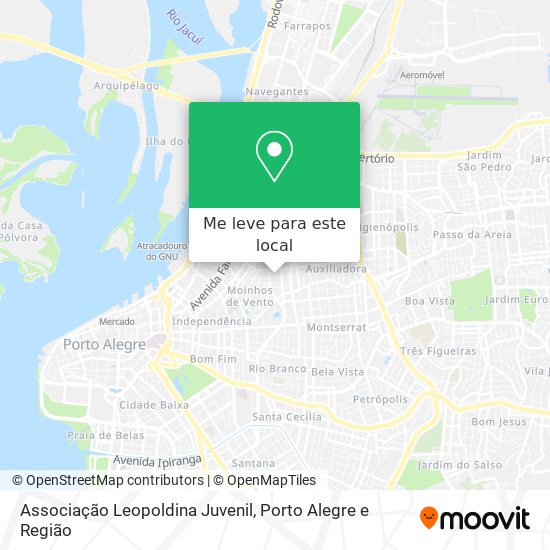 Associação Leopoldina Juvenil mapa