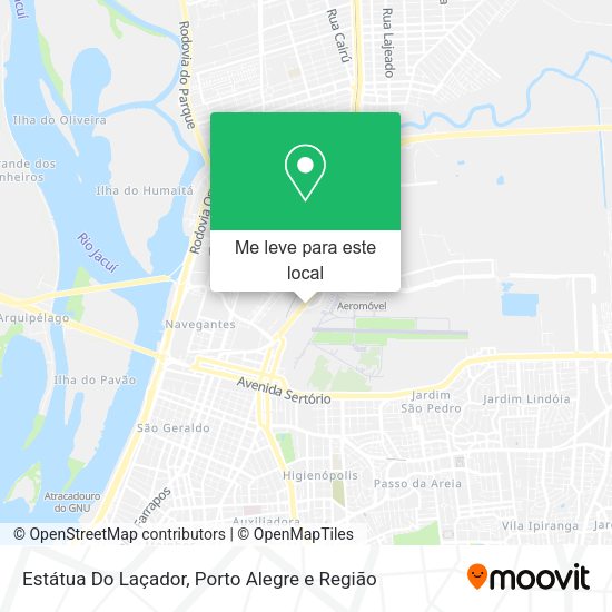 Estátua Do Laçador mapa