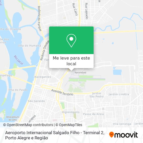 Aeroporto Internacional Salgado Filho - Terminal 2 mapa