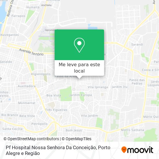 Pf Hospital Nossa Senhora Da Conceição mapa