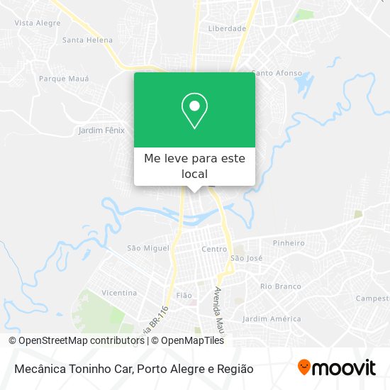 Mecânica Toninho Car mapa