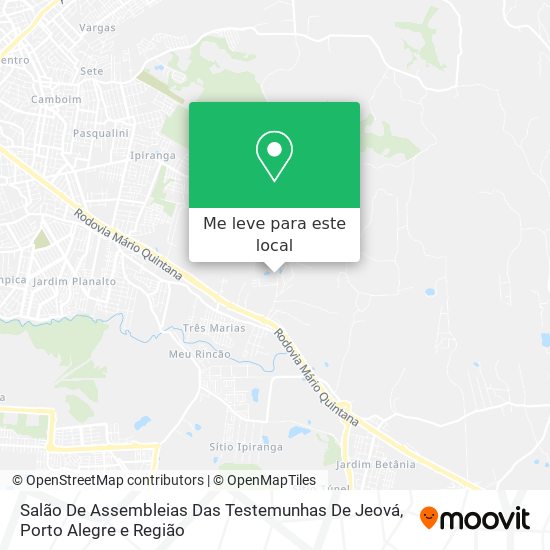 Salão De Assembleias Das Testemunhas De Jeová mapa