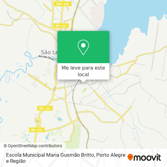 Escola Municipal Maria Gusmão Britto mapa