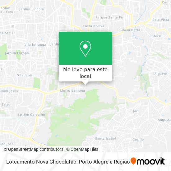 Loteamento Nova Chocolatão mapa