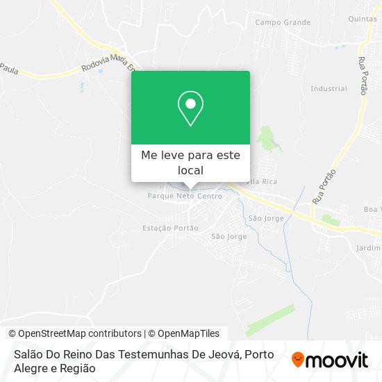 Salão Do Reino Das Testemunhas De Jeová mapa