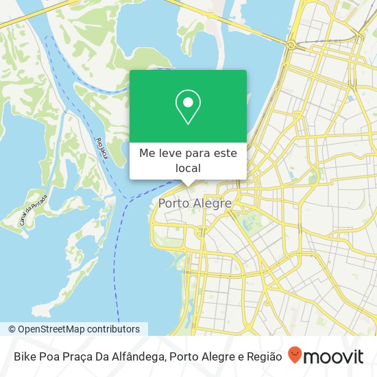 Bike Poa Praça Da Alfândega mapa