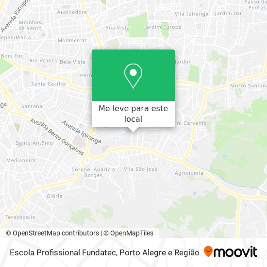 Escola Profissional Fundatec mapa