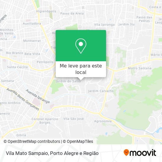 Vila Mato Sampaio mapa