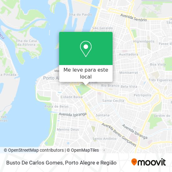 Busto De Carlos Gomes mapa
