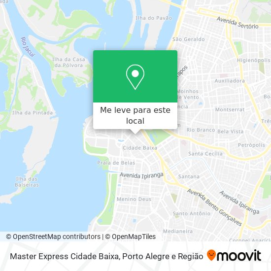 Master Express Cidade Baixa mapa