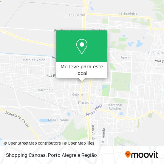 Shopping Canoas mapa