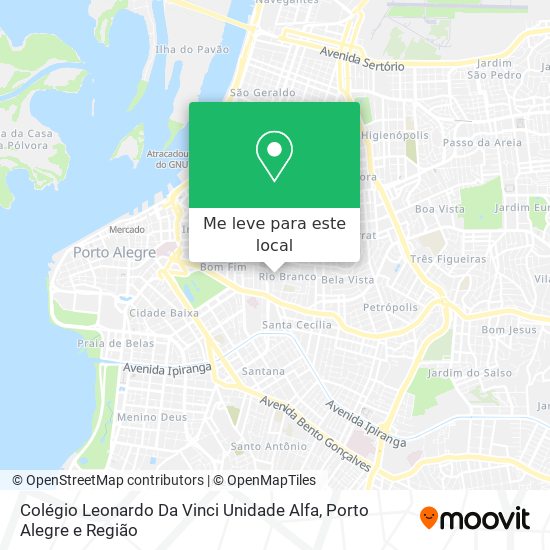 Colégio Leonardo Da Vinci Unidade Alfa mapa