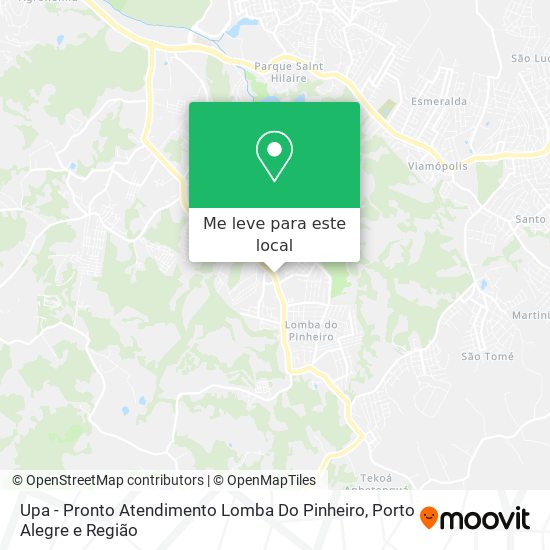 Upa - Pronto Atendimento Lomba Do Pinheiro mapa