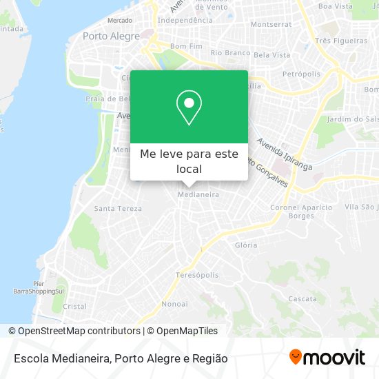 Escola Medianeira mapa