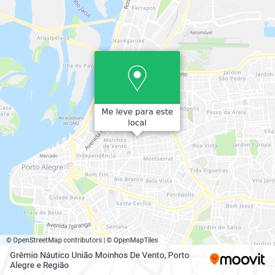 Grêmio Náutico União Moinhos De Vento mapa