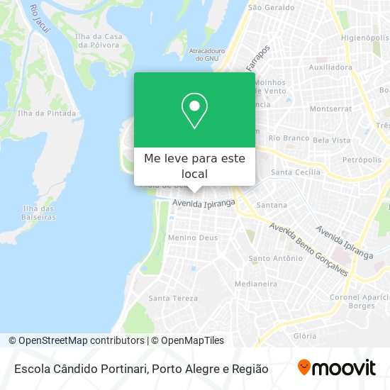 Escola Cândido Portinari mapa