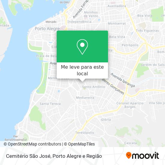 Cemitério São José mapa